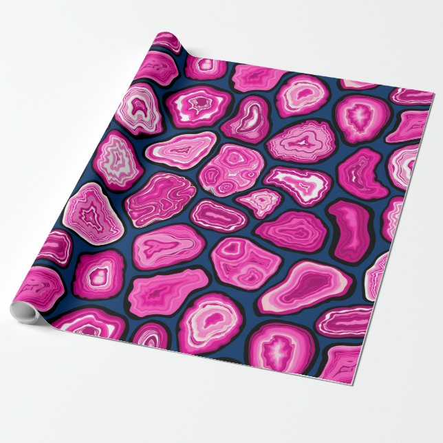 Papier Cadeau Tranches d'agneau rose (Déroulé)