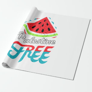 Papier Cadeau Tranches paisibles Watermelon Free Palestine - Sou