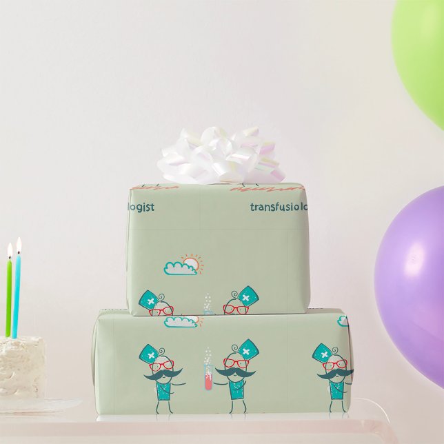 Papier Cadeau Transfusiologiste (Créateur téléchargé)