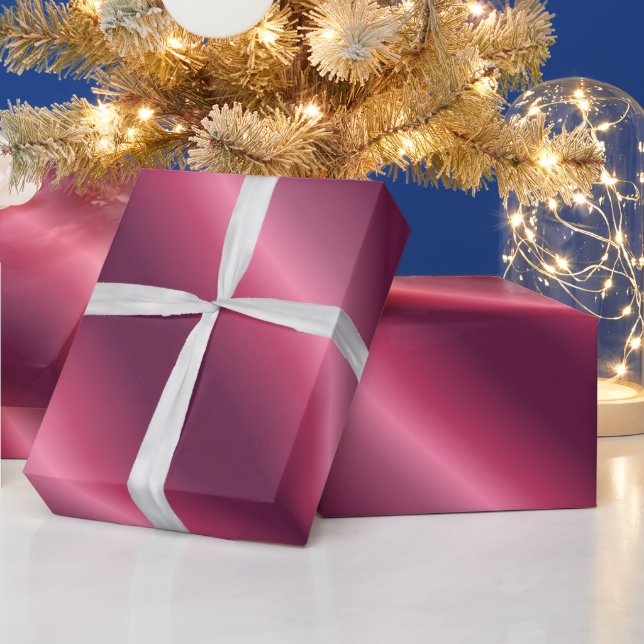 Papier Cadeau Trending Bordeaux Noël Holiday Glossy Cadeau (Vacances)