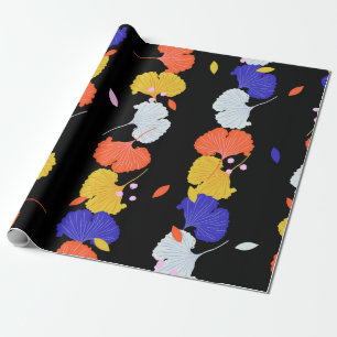 Papier Cadeau Trendy colorful vintage Illustration vertical stri