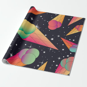 Papier Cadeau Trendy ice cream seamless pattern. Ice cream cones