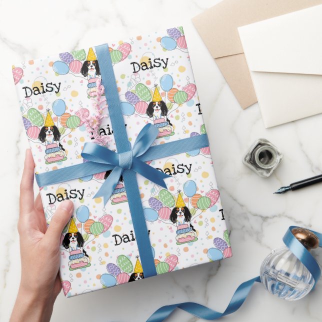 Papier Cadeau Tri Color Cavalier King Charles Spaniel Anniversai (Cadeaux)