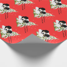 Tri enveloppe australienne noire de Noël de berger
