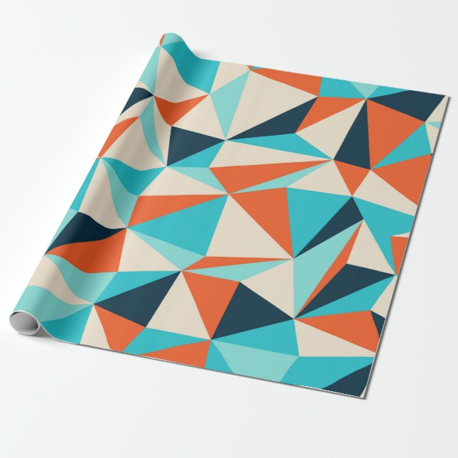 Papier Cadeau Triangle continu motif (Déroulé)