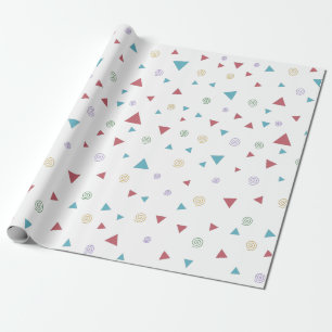 Papier Cadeau Triangle géométrique chic et persiennes