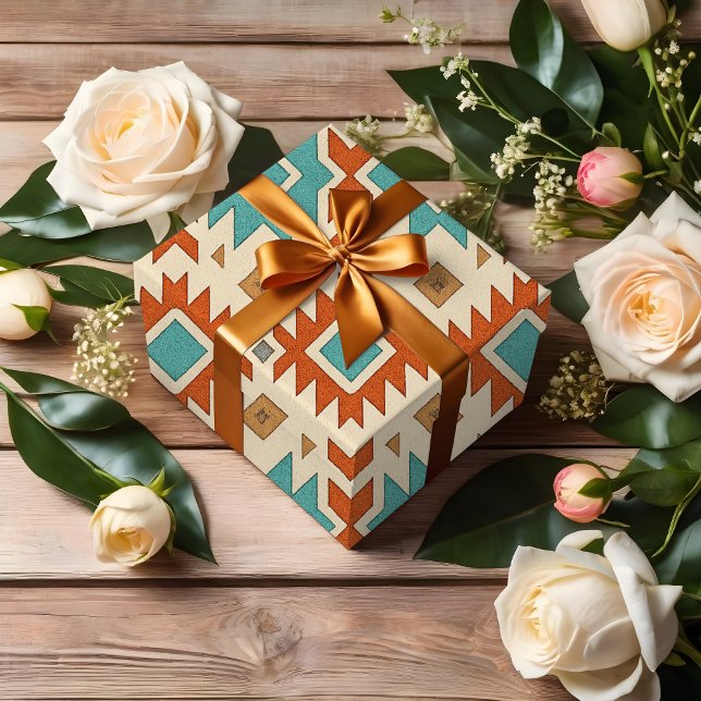 Papier Cadeau Tribal de style amérindien inspiré par Gemstone (Créateur téléchargé)