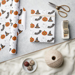 Papier Cadeau Trick or Treat Halloween chauve-chauve-souris Citr