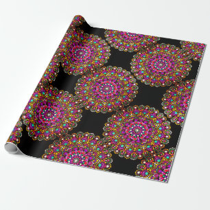 Papier Cadeau Tricot Mandala Wrapper Paper