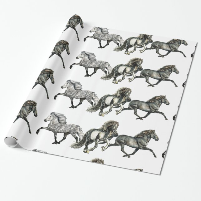 Papier Cadeau Trio d'islandais (Déroulé)