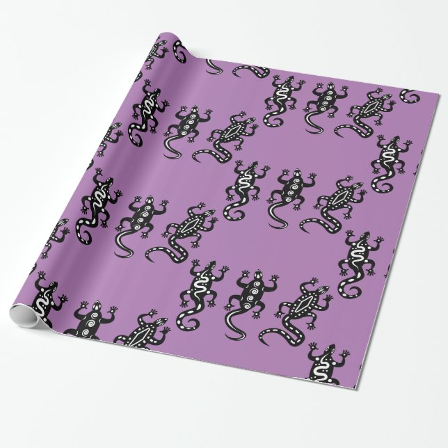 Papier Cadeau Trois Lizards Thunder_Cove style sud-ouest (Déroulé)