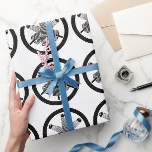 Papier Cadeau Trois parapluies, décalés en cercle