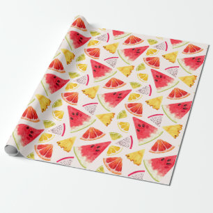 Papier Cadeau Tropcal fruit wrapping paper