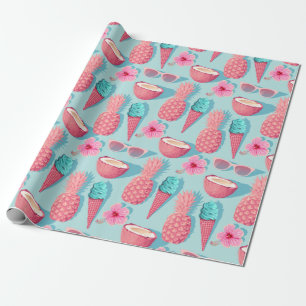 Papier Cadeau Tropcal fruit wrapping paper