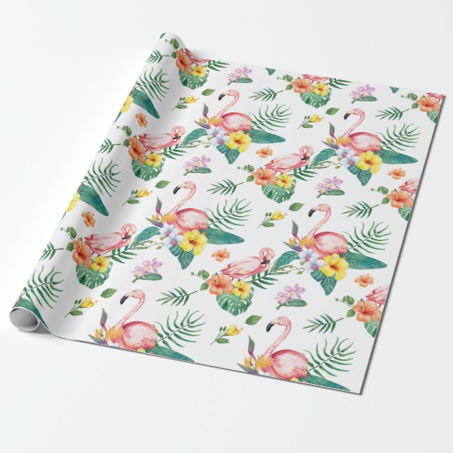 Papier Cadeau Tropical (Déroulé)