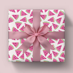 Papier Cadeau Tropical Watermelon Pattern