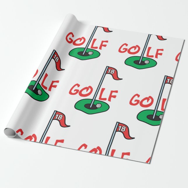Papier Cadeau Trou de golf (Déroulé)