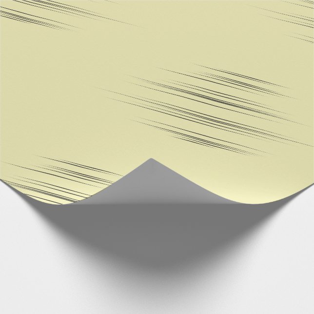 Papier Cadeau Trucs Jaune Moderne En Forme De Pointe (Coin)