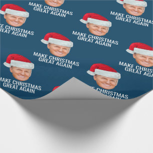 Papier Cadeau Trump avec Santa Hat - Rendre Noël magnifique