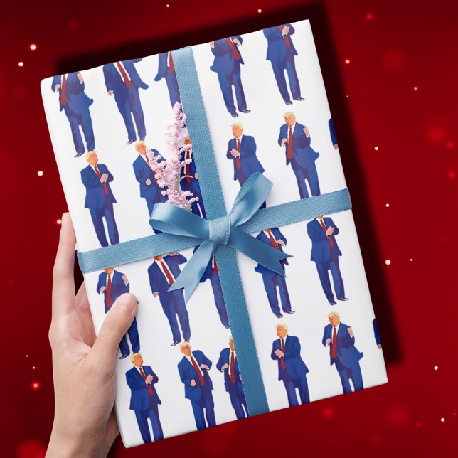 Papier Cadeau Trump Danse | Drôle Trump Dancing Gift (Créateur téléchargé)