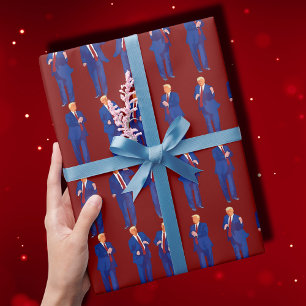 Papier Cadeau Trump Danse Joyeux cadeau Trump Dancing