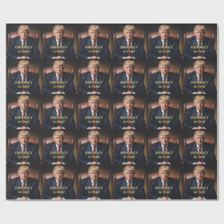 Papier Cadeau Trump Idiocratie en Chef