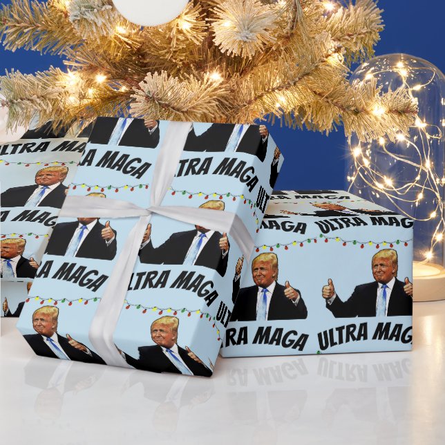 PAPIER CADEAU TRUMP ULTRA MAGA JOURNAL DE NOËL (Vacances)