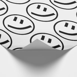 Papier Cadeau ㋡ Tsu Kana Katakana Smiling Emoji / Emoticon