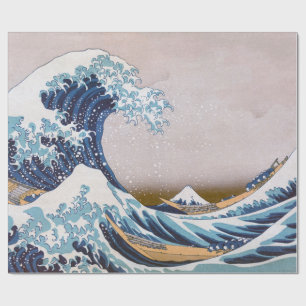 Papier Cadeau Tsunami Grande Vague au large de Kanagawa Japon pa