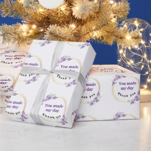 Papier Cadeau Tu As Fait Ma Merci De Jour, La Couronne Florale V