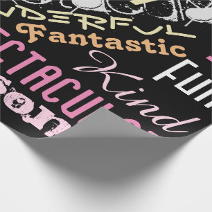 Papier Cadeau Tu es génial ! Nom Words Fun Cadeau Envelopper