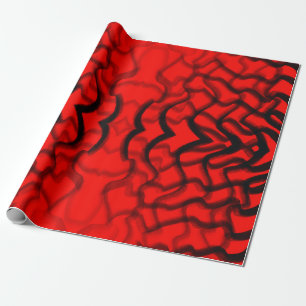 Papier Cadeau Tubulaire Noir Et Rouge