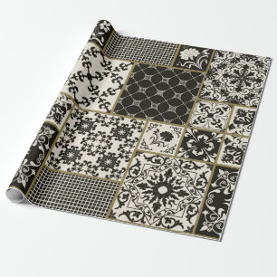 Papier Cadeau Tuile en patchwork sans couture avec Islam, arabe,