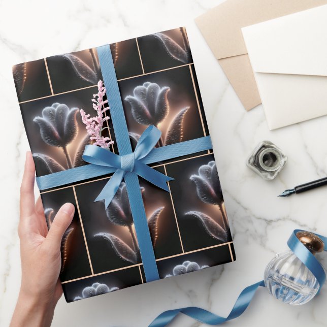 Papier Cadeau Tulipe Glissante Avec Arrosage (Cadeaux)