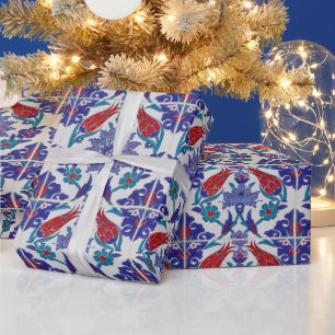 Papier Cadeau Tulipe turque Arabesque orientale Art visuel flora