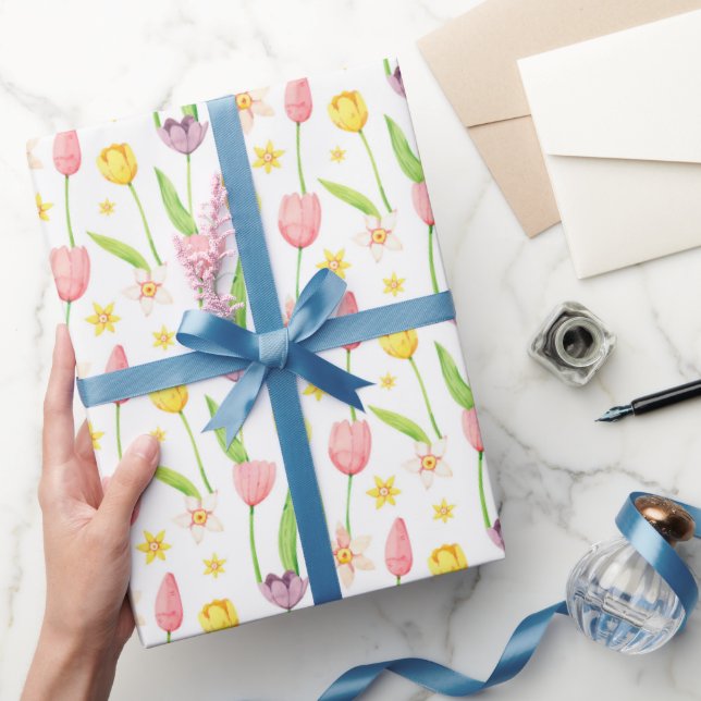 Papier Cadeau Tulipes (Cadeaux)