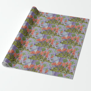 Papier Cadeau Tulipes orange