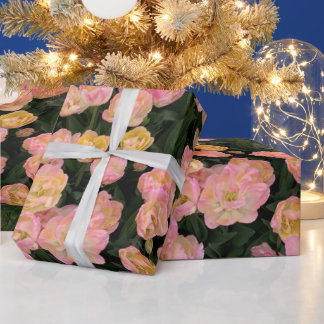 Papier Cadeau Tulipes roses