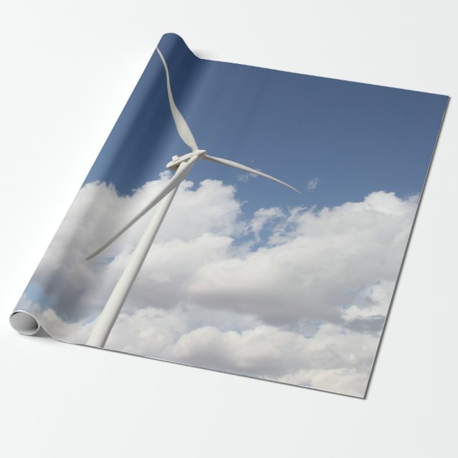 Papier Cadeau Turbine éolienne (Déroulé)