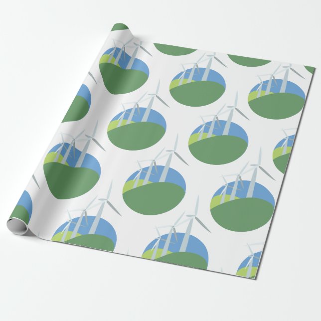 Papier Cadeau Turbines de vent (Déroulé)