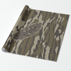 Papier Cadeau Turquie Plumes Bottomland Camouflage de la forêt d