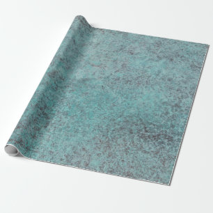 Papier Cadeau Turquoise Copper Patina texture cadeau