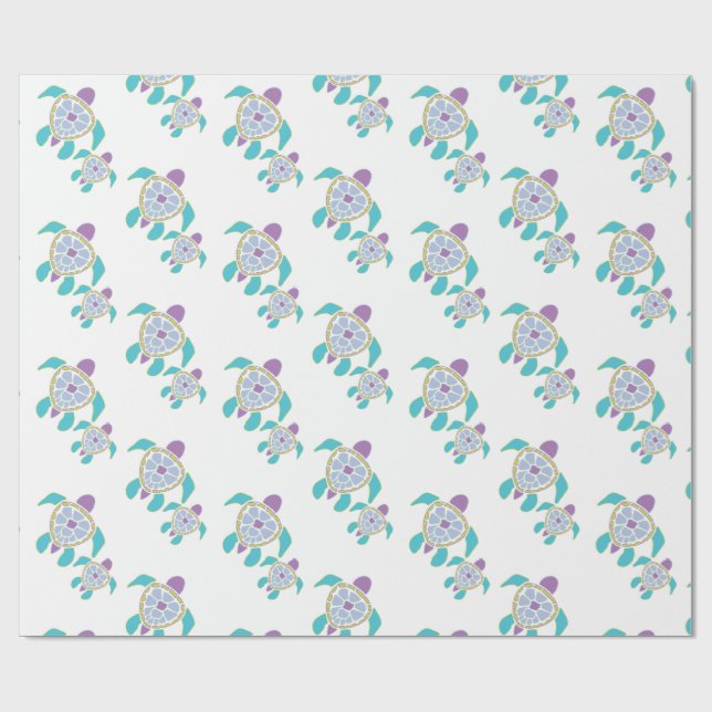 Papier Cadeau Turtle Gift Wrap (Plat)