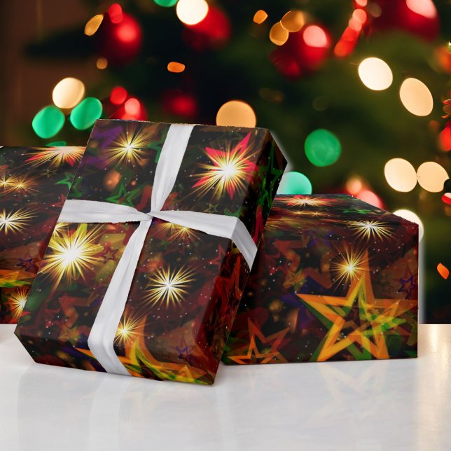 Papier Cadeau Twinkle Stars inhabituel Cadeau de Noël (Créateur téléchargé)