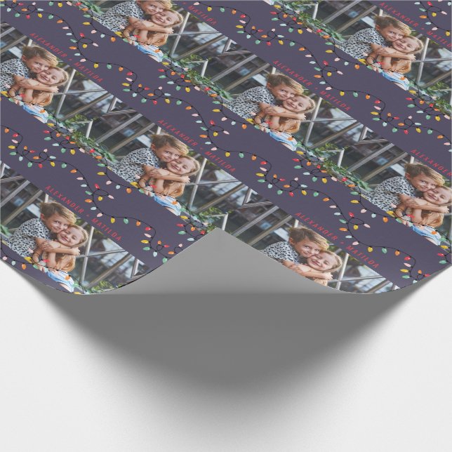 Papier Cadeau Twinklights fun bright photo Holiday (Coin)