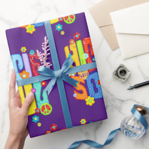 Papier Cadeau Typographie amusante - HIPPIE SOUL 1