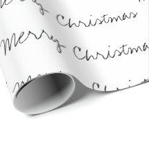 Typographie minimaliste Joyeux Noël noir blanc