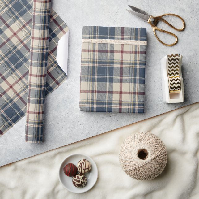 Papier Cadeau UA 250 American Heritage Plaid ID1301 (Artisanat)