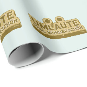 Papier Cadeau Umlaute sind wunderschön Geman