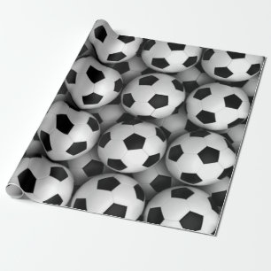 Papier Cadeau un bon nombre de ballons de football